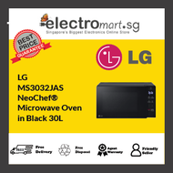 LG MS3032JAS NeoChef®  Microwave Oven  in Black 30L