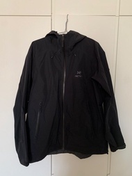 Arc'teryx女裝黑色防水風褸 beta lt XL