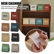 Mini 2026 Calendar Office School Supplies Desktop Calendar Planner Record Accessories Monthly T3q2