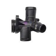 Genuine for Audi A6L C6 2.0T 2005-2011 A4B7 2.0T Engine Coolant Tee 4-Way Water Pipe Plastic 06D 121