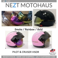 SGV Cruiser Pilot Visor Smoke / Rainbow / Gold BRAND LSR