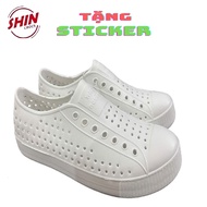 Nativewhite full white native shoes get 2 additional jibitz native shoes