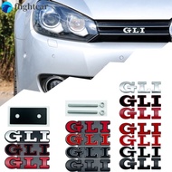 （FT）Car 3D Metal GLI Logo Grill Emblem Badge Styling Decals Sticker For Volkswagen VW GLI Golf Jetta Sagitar 6 7 MK6 MK7 Accessories