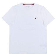 Mens Classic Fit Crew Neck T-Shirt (Large, White)