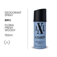 AXL Alexander Biru Deodorant Spray 150 ml Original BPOM