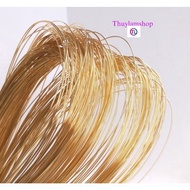 10 cm electrostatic gold thread to make rings sized 0.3mm and 0.5mm 1mm, flexible and convenient