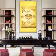 Hanging Painting of Emperor Symbol 9 Dragons 58x135 cm LG123