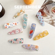 Multicolor Spring Floral Bangs Hair Clip - SEPTEMBER Accessories