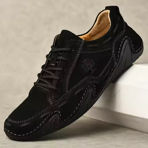 Men's Leather Casual loafers Shoes wedding Dress Shoes New Big Size Moccasins Shoes Suede shoes High