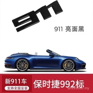 New Turbo Bao 4S Time Label Sticker English 992 Car Rear Carrera Original Factory 911 Car Label Word