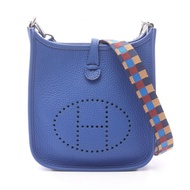 【二手】愛馬仕 HERMES Evelyne Amazon TPM 藍色皇家皮革女士單肩包
