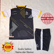 [ Free Sablon Nama dan Nomor ] Setelan Baju bola Kaos Futsal Jersey