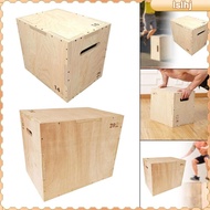 [Lslhj] Box Multifunctional Wooden Plyometric Box Plyometric 1 Agility Box for Lunges Workout Squats