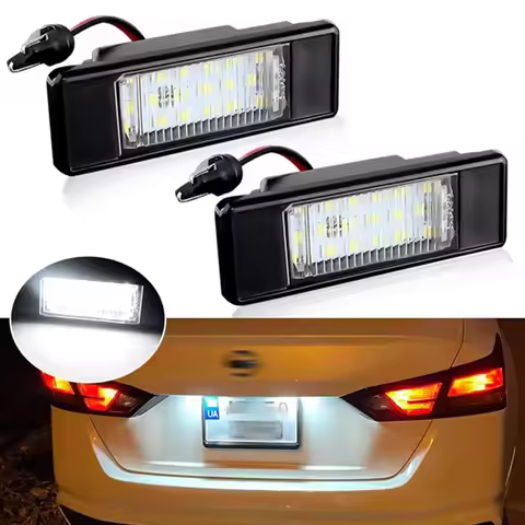 LED License Number Plate Lamp For Nissan X-Trail T30 T31 Qashqai J10 J11 Primera P12 Pathfinder R51 