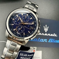 MASERATI手錶,編號R8873645004,44mm銀錶殼,銀色錶帶款