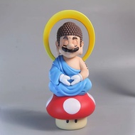 Super Mario GK SUPER LOVE U Buddha Mario Creative Statue Figure Car Model Ornaments