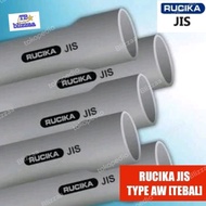 ASLI PIPA PVC RUCIKA JIS 3/4" INCH PER BATANG 4 METER PARALON RUCIKA