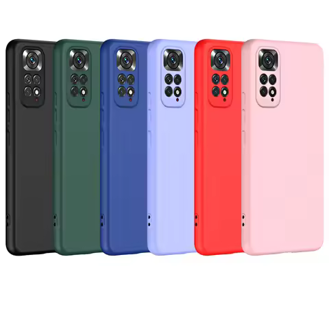Liquid Silicone Case for Xiaomi Redmi Note 11 Pro 12 Pro 4G 5G 11s Note11 S 11pro 2022 Global Shockp