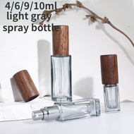 Mini Perfume Spray Bottle 4ml 6ml 10ml Gray Bottle Travel Thick Glass  Spray Perfume Bottle