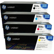 HP 304A Original LaserJet Toner Cartridge (Black CC530A, Cyan CC531A, Yellow CC532A, Magenta CC533A)