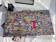 村上隆太陽花 x 哆啦A夢2025聯名限定款美術繪畫套裝蠟筆水彩筆原木禮盒