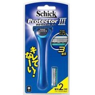 護理刀片三刀頭刮鬍刀（附2個替換刀片）