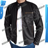 baju jaket kulit lelaki men jacket motosikal original ss4958pp