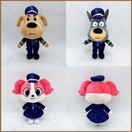 gre9 Cartoon Sheriff Labrador Papillon Dobie Plush Dolls Gift For Kids Home Decor Educational Stuffe