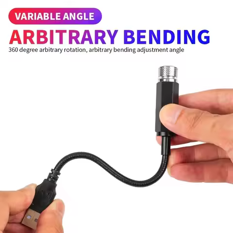 Romantic Atmosphere Star Sky Lamp USB Powered Galaxy Star Night Light 12V 0.3A 360 Degree Adjustable