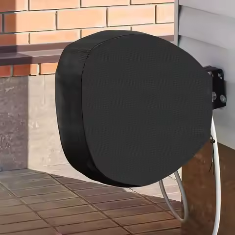 Square Garden retractable Hose Reel Cover - Oxford Fabric Material - Bottom Drawstring Closure Desig