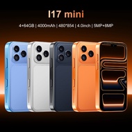 I17 Pro Max Mini Smartphone 4GB+64GB 4.0inch 4000mAh Cellphone World Clock Android Toy Phone