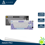 Ajazz Ak820 Pro Keyboard Tri Mode Multifunctional Knob Gaming Mechanical Keyboard Hot Swap Rgb