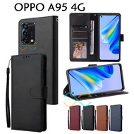 HP Flip Case Oppo A95 4G Wallet Leather Case Premium Casing Oppo A95 4Ghp