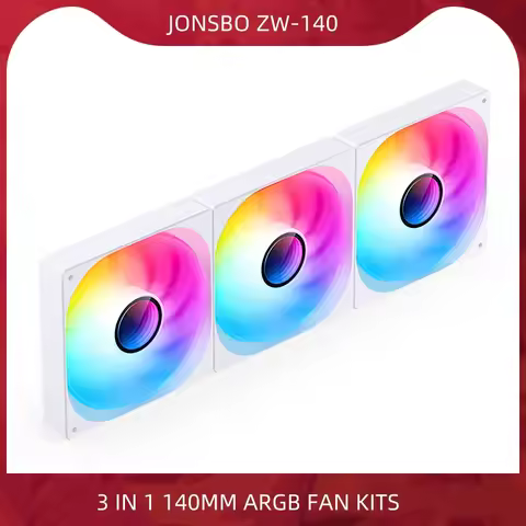 JONSBO ZW-140 3 IN 1 Computer Case Fan 14CM 5V ARGB 140mm Monolithic Structure Water-Cooled Fan PWM 