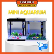 SOBO Mini Aquarium Fish Tank T-240F T-290F T-820F Set Pump Filter LED Light CYA Mini Bare Ultra Whit