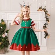 MQATZ Carnival เด็กคริสต์มาสชุดสำหรับหญิงสาวคอสเพลย์ปาร์ตี้ชุดเจ้าหญิงชุดเสื้อผ้าเด็ก3-10ปี SD066