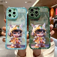 OPPO F5 F7 F9 F11 Youth Pro Casing Phone Cases For Cute Mecha Girl Soft Rubber Cellphone New Full Cover Camera Protection Design Shockproof Case