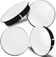 Biomar Labs 4 x 60 mm / 55 mm Universal Plastic Wheel Centre Caps Wheel Centre Caps White Glossy C 5