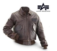 *偉士衣櫥*ALPHA CWU45 LeatherJACKET美軍真皮飛行夾克棕色男裝捍衛戰士軍品騎車防寒外套潮男