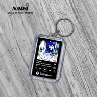GANTUNGAN Spotify Mangu Fourtwenty Keychain | Barcode Song Keychain Can Scan Spotify Premium Keychai