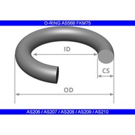 O-Ring AS568 CS 3.53MM FKM75 ( AS206 / AS207 / AS208 / AS209 / AS210 ) FKM 75 Shore Oring / Dash Num