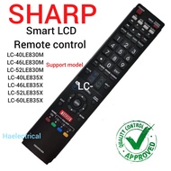 Sharp GB005WJSA LED LCD Smart TV Remote Control LC-40LE830M LC-46LE830M LC-52LE830M LC-40LE835X LC-4