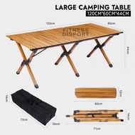 Luxury Wooden Camping Table Portable Egg Roll Table Outdoor Folding Table Outdoor Camping Glamping P