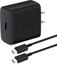 ชุดชาร์จเร็ว Samsung S22 ของแท้ หัว+สายSuper Fast Charger PD ชาร์จเร็วสุด 45W/65W PD3.0 PPS Wall Charger Adapter+USB C to USB C Cableรองรับ รุ่น Note10 20S21S21+A90/80 S10 S9 S8 iPad ProOPPO VIVO XIAOMI Huawei