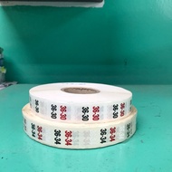 Sticker label Size Clothing(36/30-36/34)