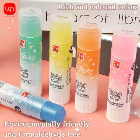WQN-3/6/12PCS High Viscosity Jelly Color Solid Glue PVA Student Kids Gift DIY Craft School Stationer