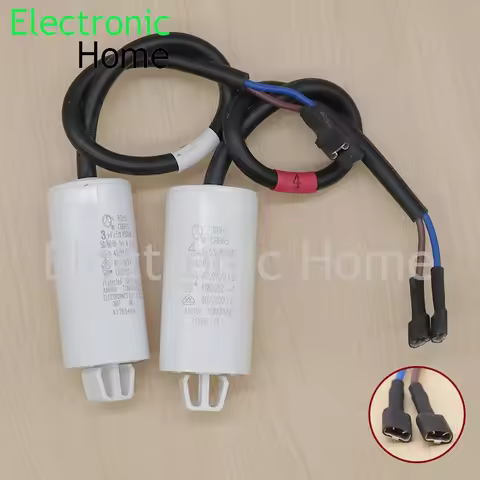 2PCS refrigerator freezer compressor starting operation capacitor 2.5uf 3uf 3.5uf 4uf 5uf 400V 450V 
