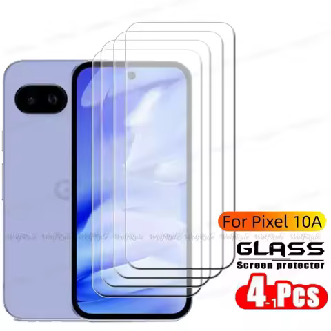 4-1PCS For Google Pixel 10A Glass Google Pixel 10A Tempered Glass Transparent 9H HD Clear Cover Glue