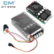 diymore 100A DC10-50V แรงดันไฟฟ้ากว้าง3000วัตต์ PWM มอเตอร์แปลงถ่านกระแสตรงควบคุม PLC ตั้งโปรแกรมได้