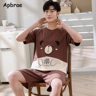 Summer New Fashion Couple Round Neck Pajamas Set Kawaii Pajamas Suitable for Young Couples Home Coup